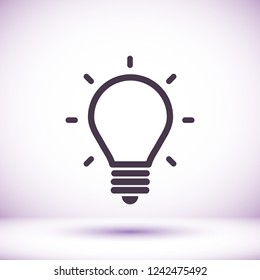 lightbulb icon 10 EPS