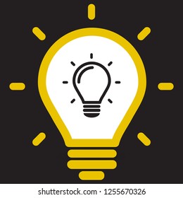 lightbulb icon 10 EPS