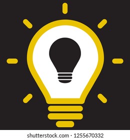 lightbulb icon 10 EPS