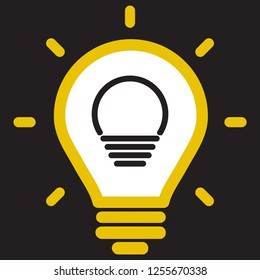 lightbulb icon 10 EPS