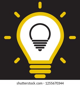 lightbulb icon 10 EPS