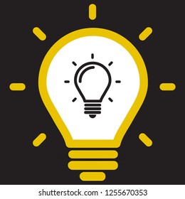 lightbulb icon 10 EPS