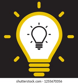 lightbulb icon 10 EPS