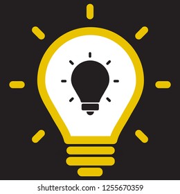 lightbulb icon 10 EPS