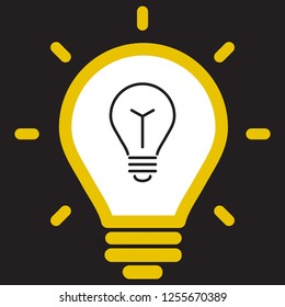 lightbulb icon 10 EPS