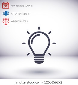 lightbulb icon 10 EPS