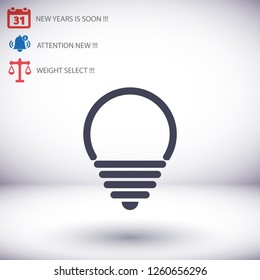 lightbulb icon 10 EPS