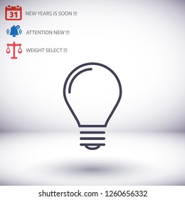 lightbulb icon 10 EPS