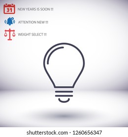 lightbulb icon 10 EPS