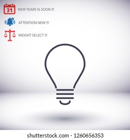 lightbulb icon 10 EPS