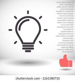 lightbulb icon 10 EPS