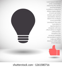lightbulb icon 10 EPS