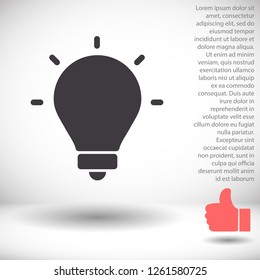 lightbulb icon 10 EPS