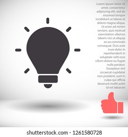 lightbulb icon 10 EPS