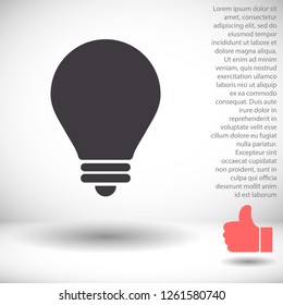 lightbulb icon 10 EPS