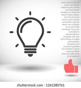 lightbulb icon 10 EPS