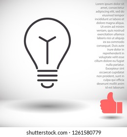 lightbulb icon 10 EPS