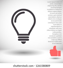 lightbulb icon 10 EPS