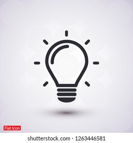 lightbulb icon 10 EPS
