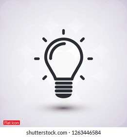 lightbulb icon 10 EPS