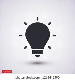 lightbulb icon 10 EPS