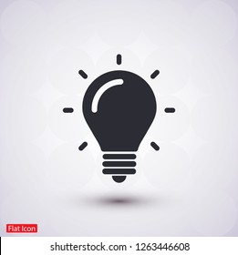 lightbulb icon 10 EPS