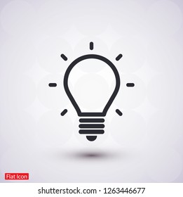 lightbulb icon 10 EPS