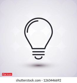 lightbulb icon 10 EPS