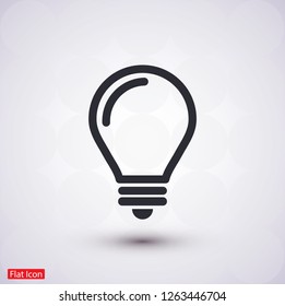 lightbulb icon 10 EPS