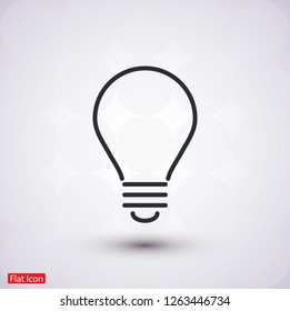 lightbulb icon 10 EPS