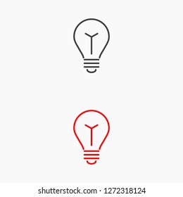 lightbulb icon 10 EPS
