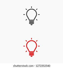 lightbulb icon 10 EPS
