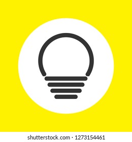 lightbulb icon 10 EPS