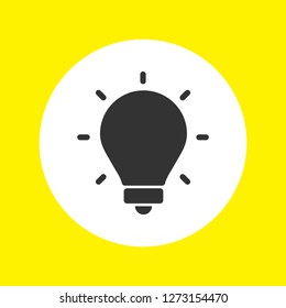 lightbulb icon 10 EPS