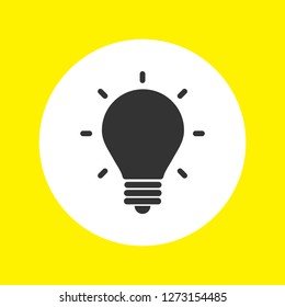 lightbulb icon 10 EPS