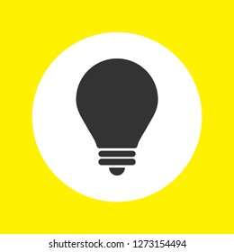 lightbulb icon 10 EPS