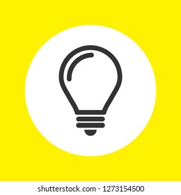 lightbulb icon 10 EPS
