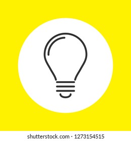 lightbulb icon 10 EPS