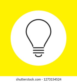 lightbulb icon 10 EPS