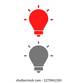 lightbulb icon 10 EPS