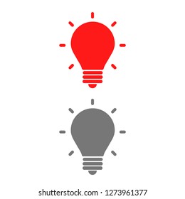 lightbulb icon 10 EPS