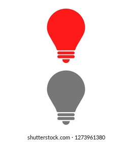 lightbulb icon 10 EPS