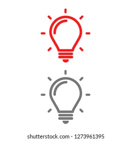 lightbulb icon 10 EPS