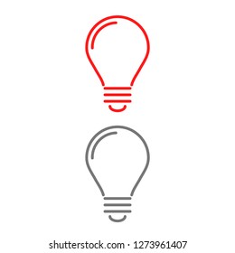 lightbulb icon 10 EPS