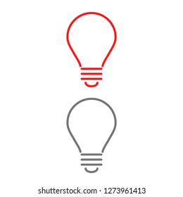 lightbulb icon 10 EPS