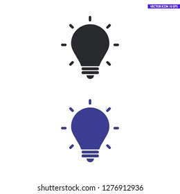 lightbulb icon 10 EPS