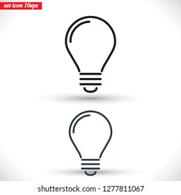 lightbulb icon 10 EPS