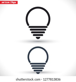 lightbulb icon 10 EPS