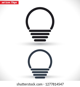 lightbulb icon 10 EPS