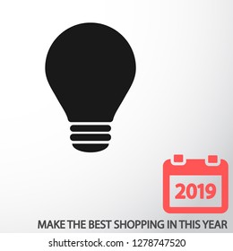 lightbulb icon 10 EPS